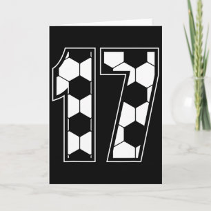 Geburtstag 17 Jahre Fußball Karte