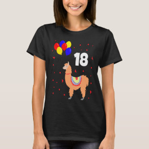 Geburtstag 18 Jahre Lama-Feier T-Shirt
