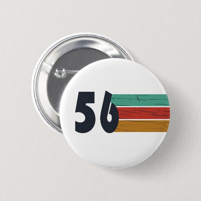 Geburtstag 1956 Vintage 70. Geburtstagsfeier Button (Vorne & Hinten)