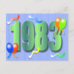 Geburtstag 1983 Postkarte