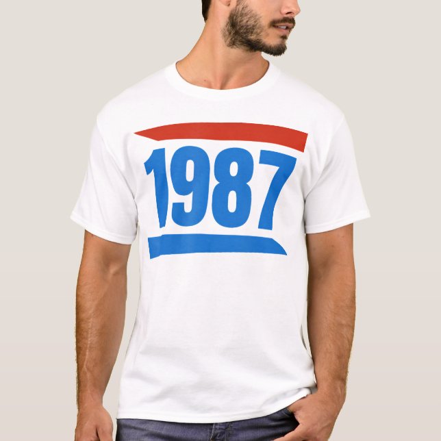 Geburtstag 1987 Vintages T-Shirt Retro Style (Vorderseite)