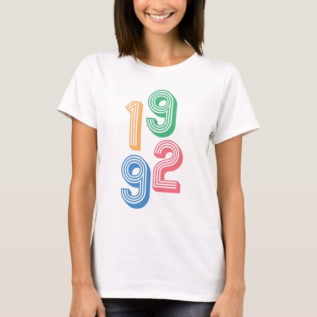 Geburtstag - 1992 - 30. Geburtstag T - Shirt (Vorderseite)