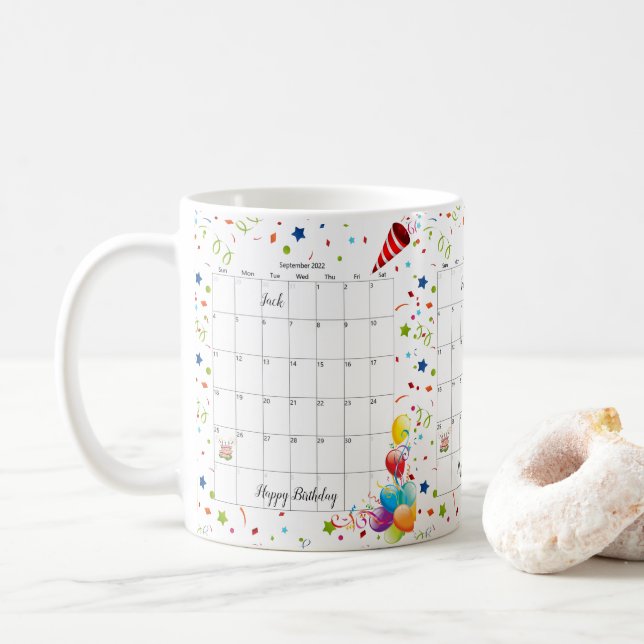 Geburtstag 2022 September Tasse (Mit Donut)