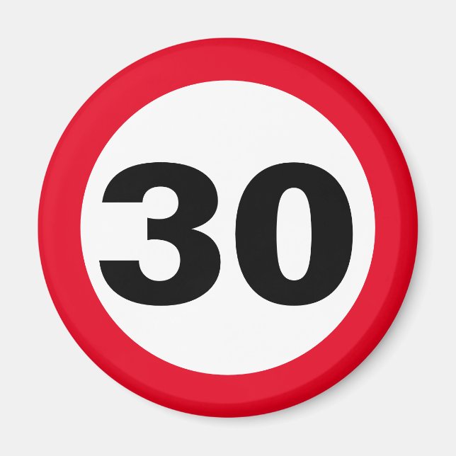 Geburtstag 30 magnet (Vorne)