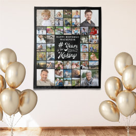 Geburtstag 42 Foto Collage JAHRE IM MAKING Wandteppich