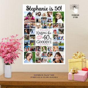 Geburtstag 42 Fotos Küssen ihre Dekade Auf Wieders Poster