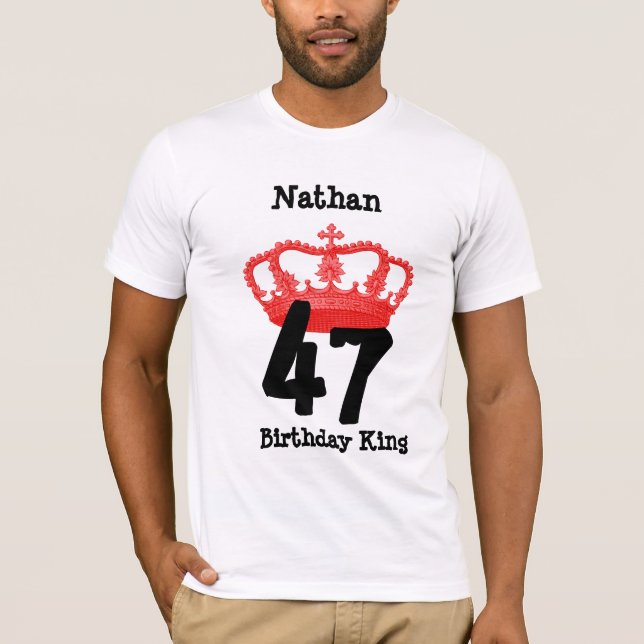 Geburtstag 47 oder IRGENDEIN JAHR T-Shirt (Vorderseite)