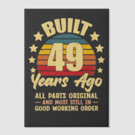 Geburtstag 49 Vintage - Erbaut vor 49 Jahren Lusti