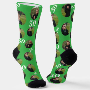 Geburtstag 4 Foto Collage Vorlage machen Ihre eige Socken