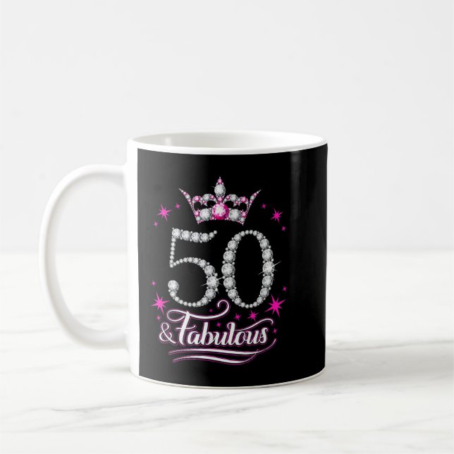 Geburtstag. 50 Frauen, Frauen Kaffeetasse (Links)