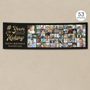 Geburtstag 53 FotoCollage Jahre im Making Banner