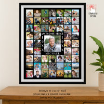 Geburtstag 55 Foto Collage PHANTASTISCH SEIT CE