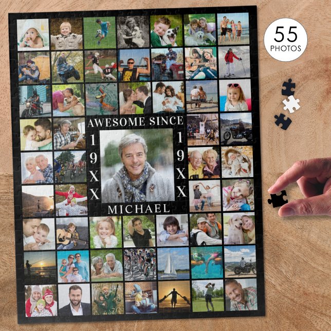 Geburtstag 55 Foto Collage PHANTASTISCH SEIT CE Puzzle (Von Creator hochgeladen)