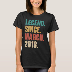 Geburtstag 5. Dekoration März 5 Jahre alt Vintage T-Shirt