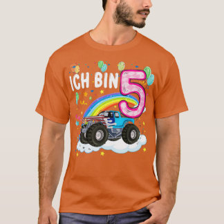 Geburtstag 5 Jahre Monster Truck T-Shirt
