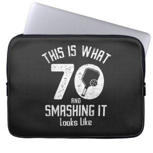 Geburtstag 70 Jahre alt liebt Pickleball Laptopschutzhülle