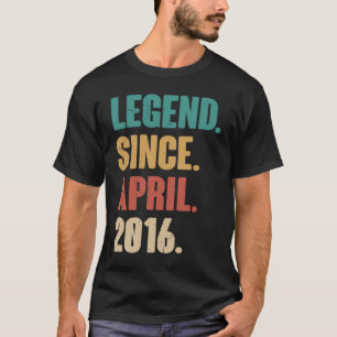 Geburtstag 7. Dekoration 7. April 7 Jahre Vintag T-Shirt