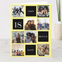 GEBURTSTAG 8 Fotos personalisieren Faltkarte