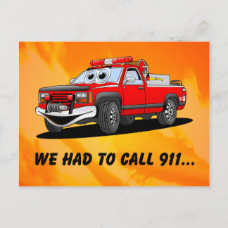 Geburtstag 911 Cartoon Postkarte