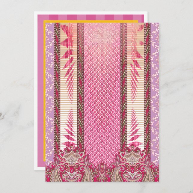 Geburtstag, Abschluss und Hochzeitseinladungen onl Ankündigung (Vorne/Hinten)