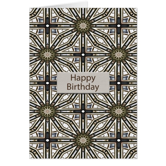 Geburtstag Abstrakt Mandala Design (Vorne)