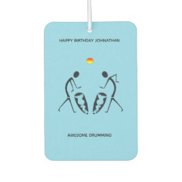 Geburtstag, afrikanische Art Silhouette, blau färb Autolufterfrischer