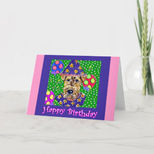 Geburtstag Airedale Karte