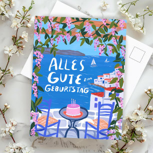 Geburtstag Alles Gute Geburtstagskarte mit Blick  Postkarte