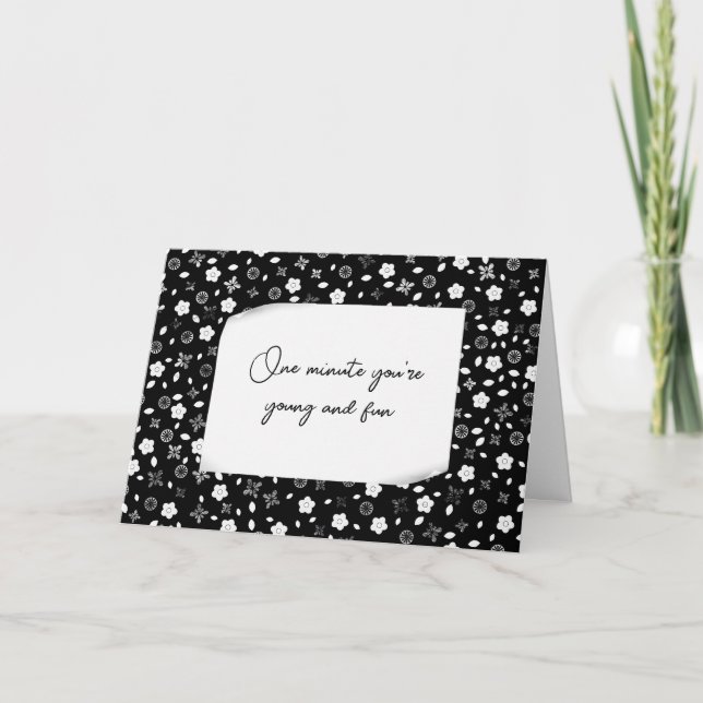 Geburtstag Ältere Spaß Positionen Karte (Vorderseite)