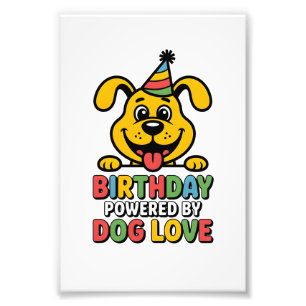 Geburtstag angetrieben von Hundeliebe-Design Fotodruck