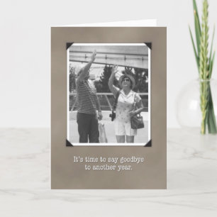 Geburtstag Auf Wiedersehen, lustige Vintage Karte