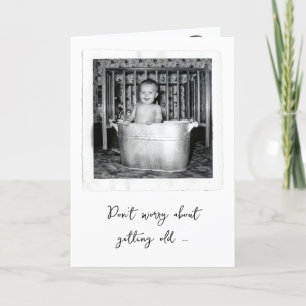 Geburtstag Baby Snapshot in einem Retro-Tub Karte