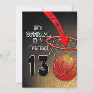 GEBURTSTAG - BASKETBALL - 13. EINLADUNG