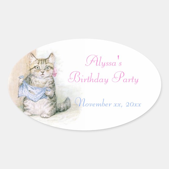 Geburtstag, Beatrix Potter Sticker (Vorderseite)