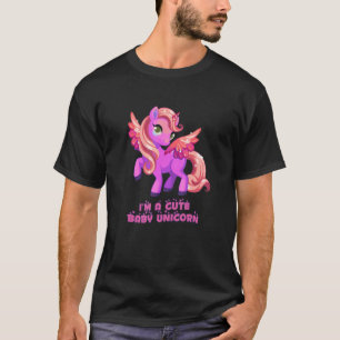 Geburtstag bin ich ein Niedliches Baby Unicorn Ros T-Shirt