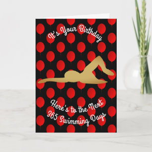 Geburtstag bis 365 Schwimmtage Karte