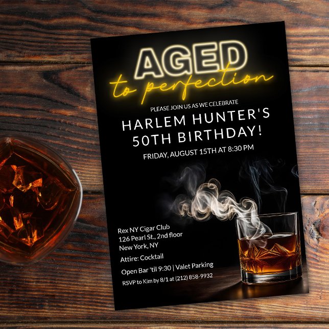 Geburtstag bis Vollkommenheit trinken Einladung (Von Creator hochgeladen)