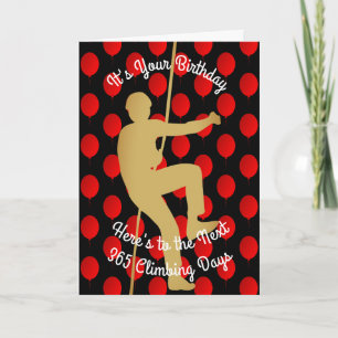 Geburtstag bis zu den nächsten 365 Rock Climbing D Karte