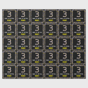 Geburtstag: Blumennummer, Individuelle Name, Blume Geschenkpapier