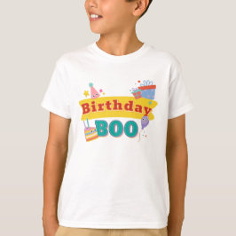 Geburtstag Boo Feier mit Balloons Geschenke T-Shirt