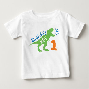 Geburtstag Boy Dinosaur Thema 1. Geburtstag Shirt