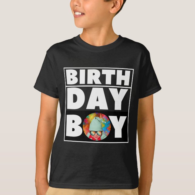 GEBURTSTAG BOY GEBURTSTAG PARTY SHIRT KUSTOMIZABLE (Vorderseite)