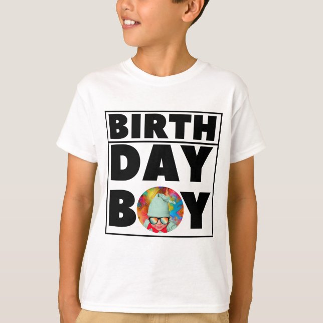 GEBURTSTAG BOY PARTY FEIERUNG KUNSTBAR T-Shirt (Vorderseite)