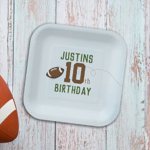 Geburtstag Boy Sports Football Personalisiert Pappteller