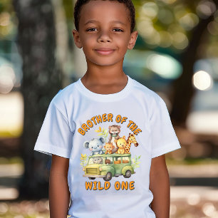 Geburtstag Bruder des Wilden safari Tiere T-Shirt