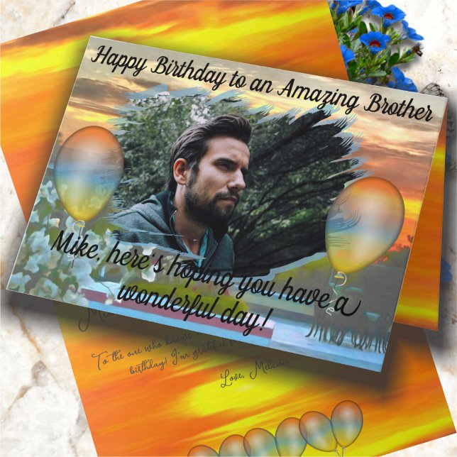 Geburtstag Bruder Sonnenuntergang 2295 Karte (Von Creator hochgeladen)