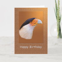 Geburtstag, Caracara-Vogel mit Haube
