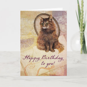 Geburtstag Chloe Katze Karte