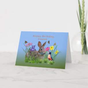 Geburtstag, Cousin, Sonne, Robin Karte