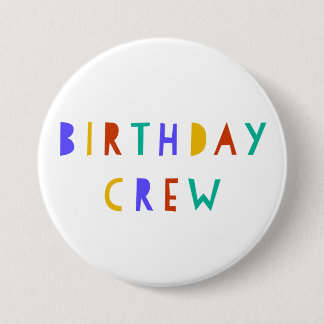 Geburtstag Crew Button Abzeichen Gastgeschenk Kind